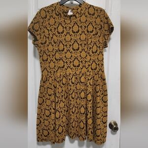 Vintage Style Black and Gold Dress